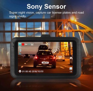 lot 7546 image: Dash Camera for Cars Front Recorder, SD Card not included, SSONTONG Full HD 1080P 3 Inch Screen DVR Dashboard Camera 170° Wide Angle HDR Low Light Night Vision Parking G-Sensor Loop Recording Motion Detection