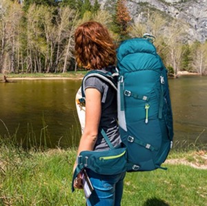 lot 7550 image: NEVO RHINO Internal Frame Hiking Backpack 4050606580L, Mountain Climbing Camping Backpack Daypack Waterproof Rain Cover