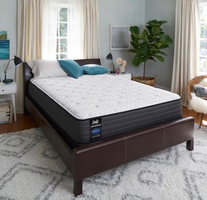 lot 154 image: Sealy Response Performance 12 in. Twin XL Plush Tight Top Mattress Set with 5 in. Low Profile Foundation