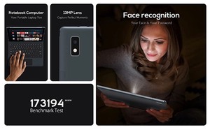 lot 160 image: VASTKING KingPad K10 10.1 in Tablet, Android 10, 1920x1200 Resolution Octa Core Tablet, Up to 1.8Ghz, 3GB RAM, 32GB ROM, 13MP Rear Camera, Bluetooth 5.0, 2.4G&5G Wi-Fi, GPS, Full Metal Body, Ash Grey