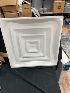 lot 240 image: Accord Ventilation ABCD2X2 Ceiling Diffuser, 24 x 24, White