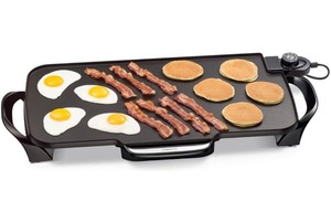 lot 245 image: Presto 07061 22-inch Electric Griddle With Removable Handles, Black, 22-inch
