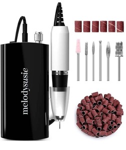 lot 7555 image: MelodySusie Professional Rechargeable Nail Drill Machine 35000 RPM, Portable Cordless Efile Nail Drill Kit with Low Noise, Low Vibration, Low Heat for Acrylic Gel Nails, Manicure Pedicure, Home Salon