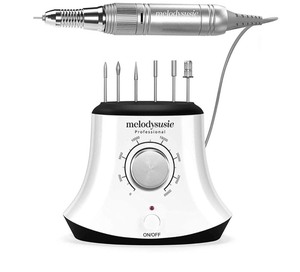 lot 7556 image: MelodySusie 30000 rpm Professional Nail Drill-Scarlet, High Speed, Low Heat, Low Noise, Low Vibration, Portable Electric Efile Drill for Shaping, Buffing, Removing Acrylic Nails, Gel Nails