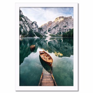 lot 7580 image: Americanflat 12 x 18 Poster Frame With Shatter Resistant Glass, White
