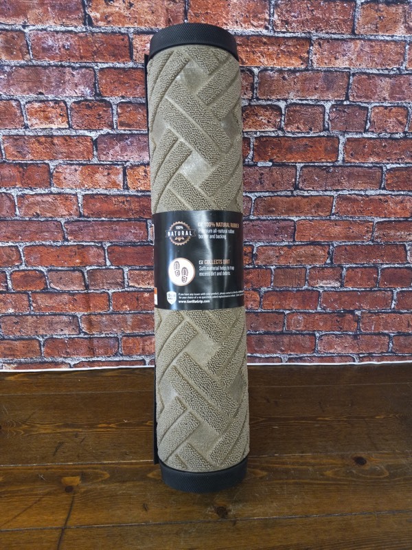 Gorilla Grip Durable Natural Rubber Door Mat, Waterproof, Low Profile,  Heavy Duty Welcome Doormat for Indoor