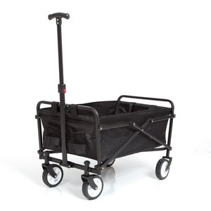 lot 50019 image: Seina Compact Outdoor Folding Utility Wagon, Black