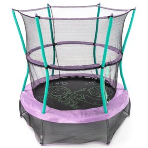 lot 50082 image: Skywalker Trampolines 55-Inch Bounce-N-Learn Trampoline, with Enclosure and Sound, Magic Mermaid