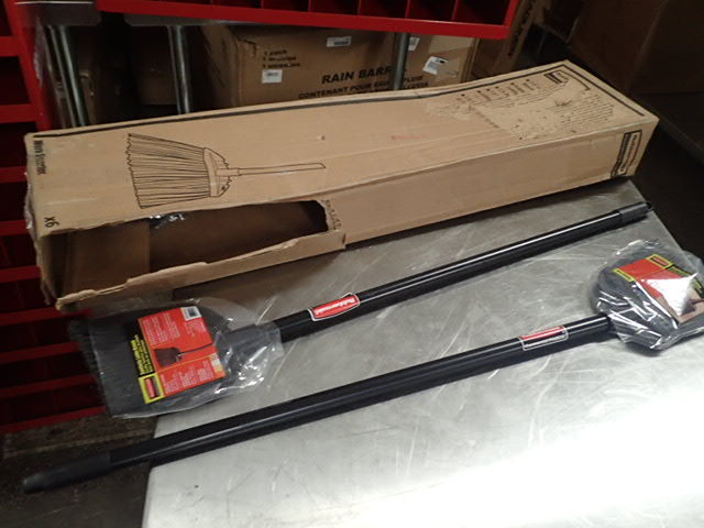 lot 1150 image: (2) Rubbermaid Brooms