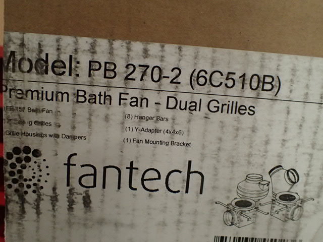 lot 1180 image: PB270-2,Exhaust Fan,Dual Grill