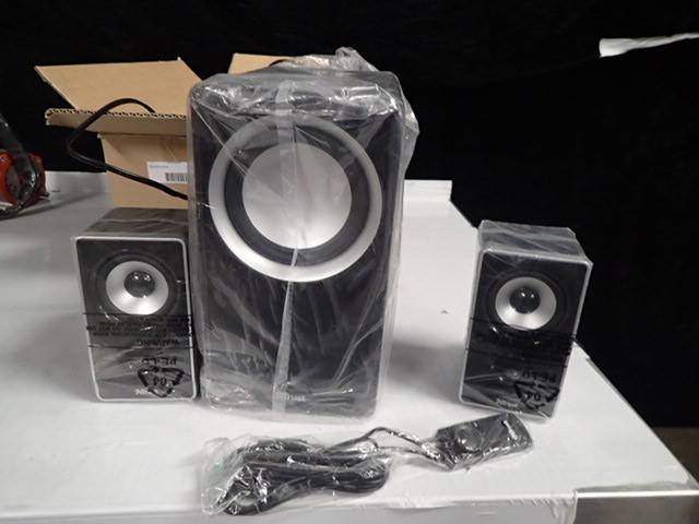 lot 1264 image: Trust Brand Subwoofer and Speakers