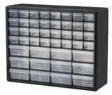 lot 1143 image: Plastic Storage Cabinet with 44 Drawers (32 small, 12 large), 20 x 15-1316 x 6-38,,Plastic Storage Cabinet with 44 Drawers (32 small