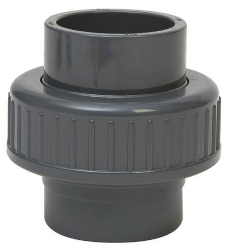 lot 1190 image: Lot of (6) Union, Body Material PVC, Schedule 80, Pipe Size 2 In., Connection Type Socket x Socket, Color Gray, Max. Temp. 140 D...