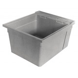 lot 1193 image: ZURN INDUSTRIES MS2620W Utility Sink, Single Bowl, Gray. More details Utility Sink, Without Faucet, Mounting Type Wa...