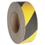 lot 1230 image: Lot of (6) Anti-Slip Tape, Material Aluminum Oxide, BlackYellow, Shape Continuous Roll, Width 2 In., Length 60 ft., Thickness 3...