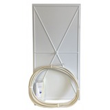 lot 1300 image: Roof Leak Diverter, White, Length 2 ft., Width 4 ft., Material Plastic, Installation Method Clips, Hose Included Yes,...