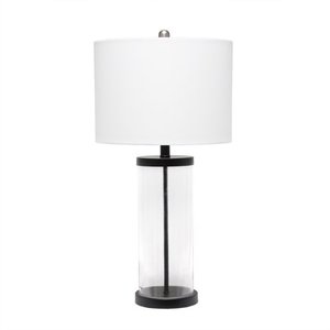 lot 10016 image: Elegant Designs Enclosed Glass Table Lamp