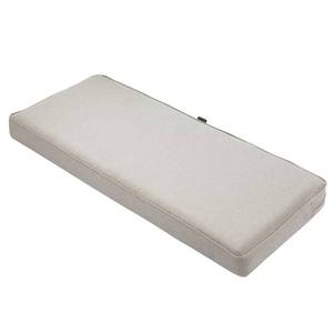 lot 10017 image: Classic Accessories Montlake FadeSafe Water-Resistant Patio BenchSettee Cushion, 59 x 18 x 3 inch, Heather Grey