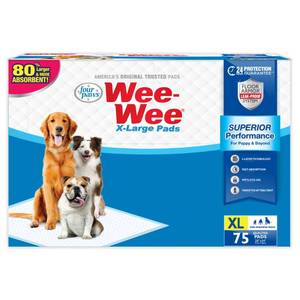 lot 10018 image: Four Paws XL Wee-Wee Pads, 28 x 34 in, 75 Count