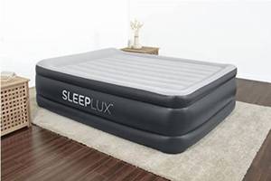 lot 10039 image: SleepLux Queen Air Mattress with Built-in AC Pump  22 Raised Inflatable Airbed