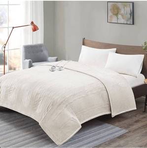 lot 10045 image: Degrees Of Comfort Advanced Micro Plush Cal King Size Electric Blanket with Dual Control & Auto Shut Off  Heating Blankets for Bed & Living Room  Machine Washable  UL Certified - Ivory