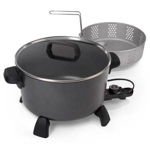 lot 10048 image: Presto - Kitchen Kettle�� XL 10-quart Multi-cookersteamer - Black