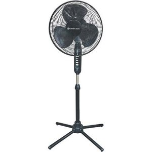 lot 10066 image: Comfort Zone 16 Pedestal Fan Oscillating Black