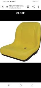 lot 10111 image: A&I Universal Vinyl Bucket Seat �� Yellow, Model #LGT100YL