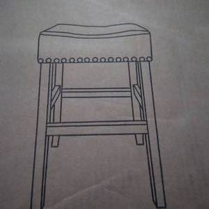 lot 10126 image: BARSTOOL  TABLE CHAIR ITEM #57054.99 COLOR VROWN