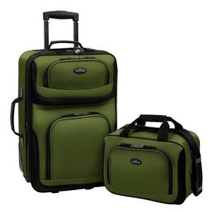 lot 10140 image: U.S. Traveler Rio 2-Piece Carry-On Luggage Set