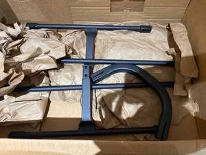 lot 10164 image: BLACK STEEL PLATED LEGS