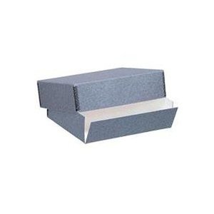 lot 10205 image: Lineco Archival 16 x 20 Print Storage Box, Drop Front Design, 16 12 x 20 12 x 3, Exterior Color Blue  Gray.