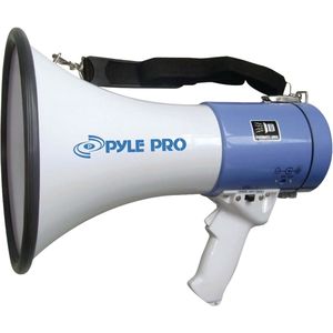 lot 10210 image: PYLE - PylePro Megaphone - 50 W Amplifier - whiteBlue