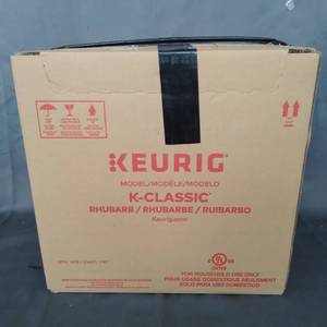 lot 10239 image: Keurig K-Classic Coffee Maker, Single Serve K-Cup Pod Coffee Brewer, 6 to 10 oz. Brew Sizes, Rhubarb
