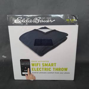 lot 10254 image: EDDIE BAUER WI FI SMART ELECTRIC THROW 50�60IN.