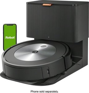 lot 3869 image: iRobot - Robot Roomba j7 (7550) Self-Emptying Robot Vacuum �� Identifies and avoids obstacles like pet waste & cords - Graphite