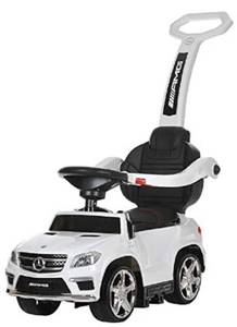 lot 31378 image: Best Ride On Cars 4 in 1 Mercedes Battery Powered Push Car, White