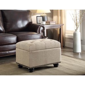 lot 31404 image: Convenience Concepts Designs4Comfort No Tools 5th Avenue Storage Ottoman