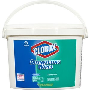 lot 31420 image: Clorox Disinfecting Wipes, 7 x 7, Fresh Scent, 700Bucket