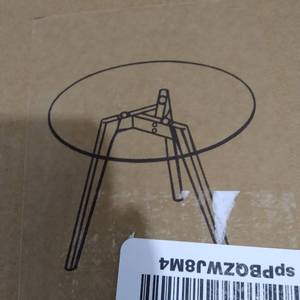 lot 31431 image: GLASS COFFEE TABLE ITEM CODE AZ02,WALNUT GLASS TOP