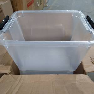 lot 31585 image: STORAGE CONTAINERS PLASTIC WITH LIDS CASE OF 4-PACK