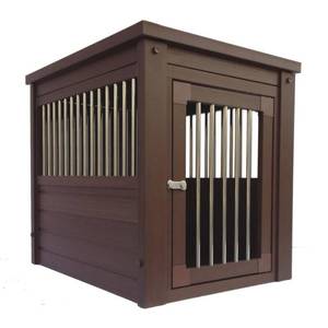 lot 31604 image: ECOFLEX� Dog Crate End Table - Russet Small