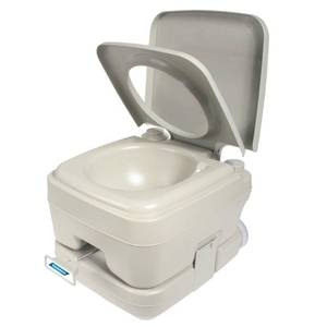 lot 31638 image: Camco 2.6-Gallon Portable Travel Toilet-Designed for Camping, RV, Boating and Other Recreational Activities