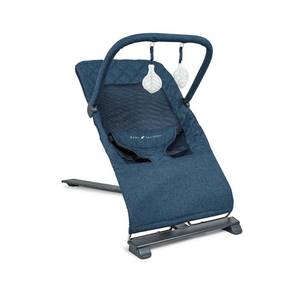 lot 31661 image: Baby Delight Alpine Deluxe Portable Bouncer - Quilted Indigo