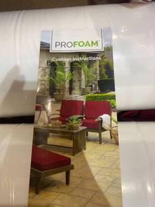 lot 31680 image: PRO FOAM OUTDOOR FURNITURE CUSHIONS