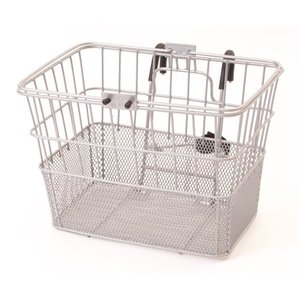 lot 31726 image: Retrospec Bicycles Detachable Steel Half-Mesh Apollo Basket with Handles