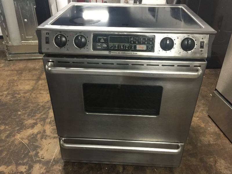 Maytag MES5870AAW 30 Inch SlideIn Electric Range w/ SixPass Recessed