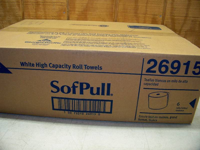 lot 504 image: Georgia Pacific Sofpull White High Capacity Towel Rolls