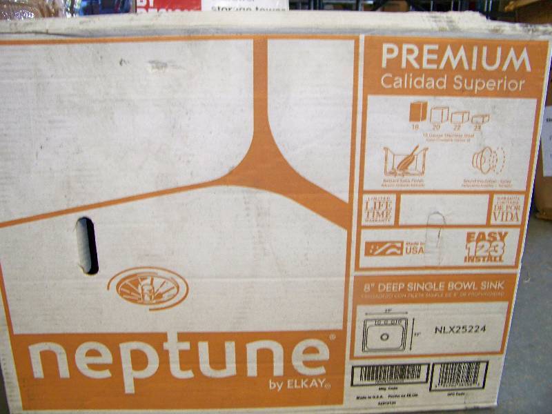 lot 626 image: Neptine by Elkay Premium Stainless Steel Sink