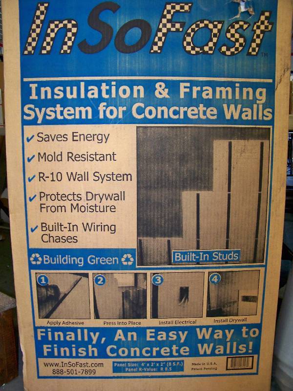 lot 637 image: InSoFast Insulation & Framing System for Concrete Walls